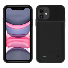 Ovitek za baterijo iPhone 11 6500 mAh Powerbank Lightning Connector - crn