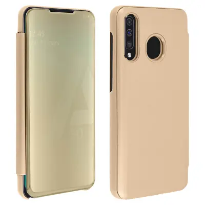 Izjemno tanek etui Mirror Folio s funkcijo stojala - zlata str. Samsung Galaxy A50