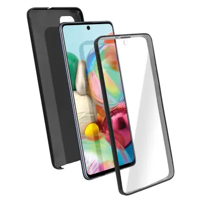 360° integrirani trup: mehak sprednji del in tog zadnji del - crna str. Samsung Galaxy A71