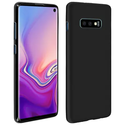 Izjemno tanek in lahek Soft Shell - mat crna str. Samsung Galaxy S10e