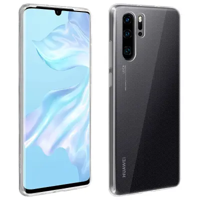 Zašcitni ovitek iz silikonskega gela, tanek in odporen - prozoren str. Huawei P30 Pro