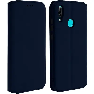 Ovitek folija Držalo za kartice in stojalo za video - polnocno modra str. Huawei P Smart 2019 / Honor 10 Lite