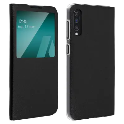 Zašcitna prevleka z okencem - crna str. Samsung Galaxy A50