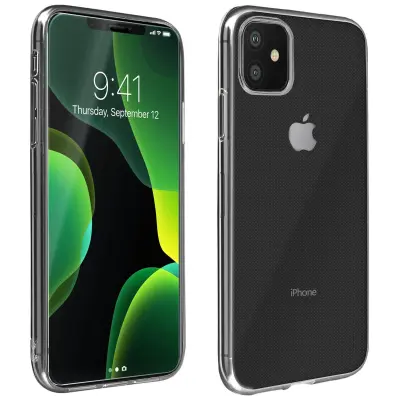 360° zašcitni paket: Silikonsko ohišje, film iz kaljenega stekla v gelu - prozoren str. Apple iPhone 11