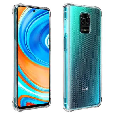 Mehak ovitek Xiaomi Redmi Note 9S / Note 9 Pro / Note 9 Pro Max z ojacanimi vogali, tanek in lahek - prozoren