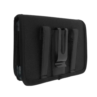 Torbica za pas z zapiranjem na ježka z zanko in zaponko, velikost L – crna