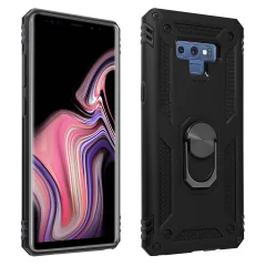 Etui odporen proti udarcem s kovinskim držalom za obrocke - crn str. Samsung Galaxy Note 9