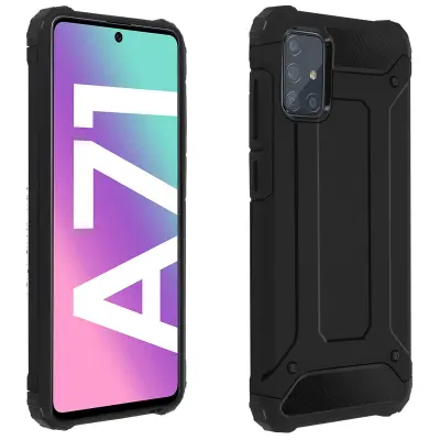 Torbica Defender II, odporna na udarce - odpornost na padce z višine 1,8 metra - crna str. Samsung Galaxy A71