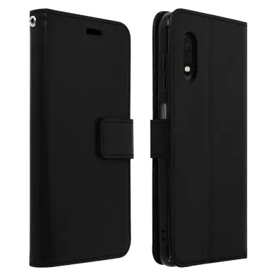 Etui, držalo za kartice in stojalo za video Samsung Galaxy Xcover Pro serije Vintage - crn