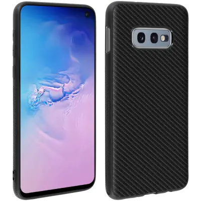 Fleksibilna školjka v videzu crnega ogljika str. Samsung Galaxy S10e
