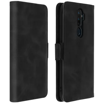 Zašcitna torbica za denarnico in stojalo - crna str. Oppo A5 2020 in A9 2020