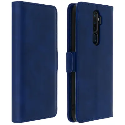 Zašcitna torbica za denarnico in stojalo - Midnight Blue str. Oppo A5 2020 in A9 2020