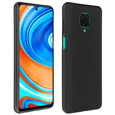 Silikonski gel ovitek za Xiaomi Redmi Note 9S / 9 Pro / 9 Pro Max, tanek in odporen - crn
