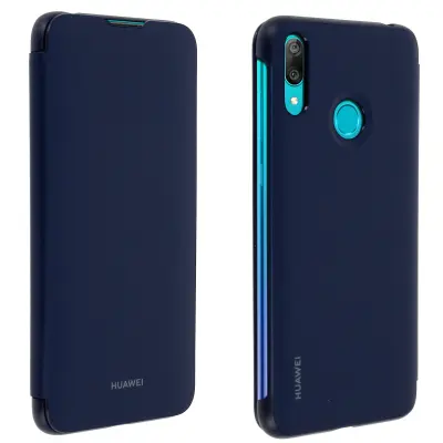 Originalni ovitek Huawei z držalom za kartico - polnocno modra str. Huawei Y7 2019