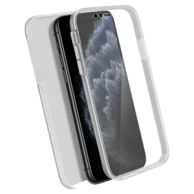 Integralna lupina: mehka sprednja stran in trda zadnja stran - prozorna str. Apple iPhone 11 Pro Max