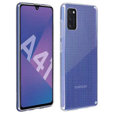 Silikonski gel ovitek za Samsung Galaxy A41, tanek in odporen - prozoren
