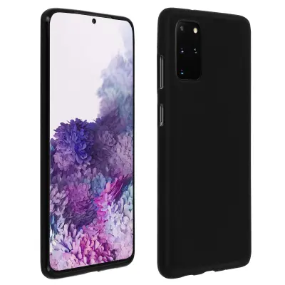 Zašcitni ovitek iz silikonskega gela, tanek in odporen - crn str. Samsung Galaxy S20 Plus