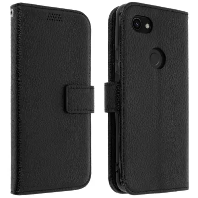 Zašcita za denarnico in stojalo za video, zrnat ucinek - crna str. Google Pixel 3A