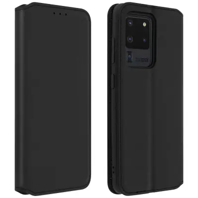 Galaxy S20 Ultra Case Držalo za kartice in stojalo za video - crna