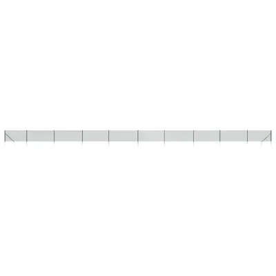 vidaXL Žična ograja s konicami za postavitev zelena 0,8x25 m
