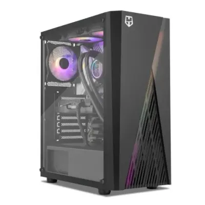 Nox semitorre atx argbb hummer mraz kristal zmerna škatla