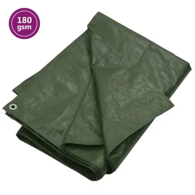 vidaXL Ponjava 180 g/m² 8x10 m zelena HDPE