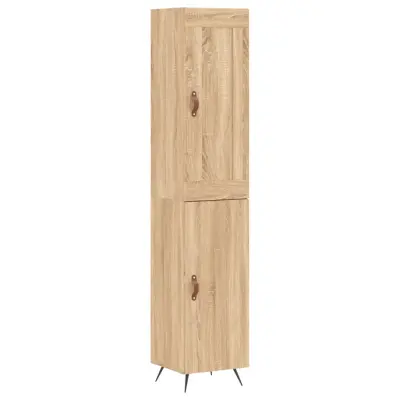 vidaXL Visoka omara sonoma hrast 34,5x34x180 cm inženirski les