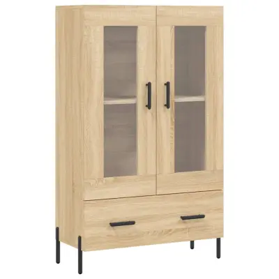 vidaXL Visoka omara sonoma hrast 69,5x31x115 cm inženirski les