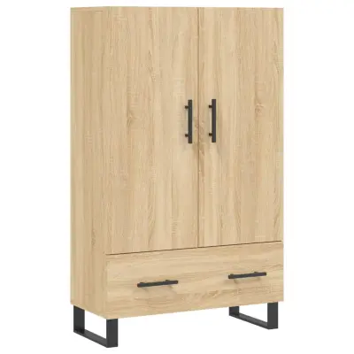 vidaXL Visoka omara sonoma hrast 69,5x31x115 cm inženirski les
