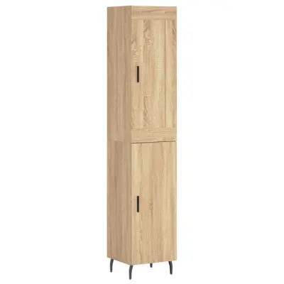 vidaXL Visoka omara sonoma hrast 34,5x34x180 cm inženirski les