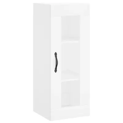vidaXL Stenska omarica bela 34,5x34x90 cm