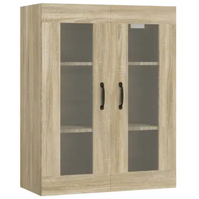 vidaXL Viseča stenska omarica sonoma hrast 69,5x34x90 cm