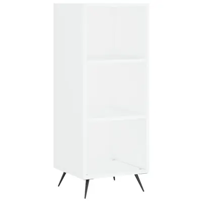 vidaXL Omarica s policami bela 34,5x32,5x90 cm inženirski les