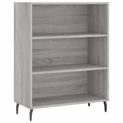 vidaXL Omarica s policami siva sonoma 69,5x32,5x90 cm inženirski les
