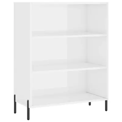 vidaXL Omarica s policami bela 69,5x32,5x90 cm inženirski les