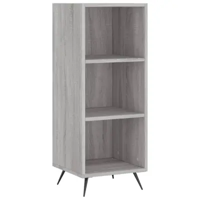 vidaXL Omarica s policami siva sonoma 34,5x32,5x90 cm inženirski les