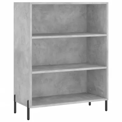 vidaXL Omarica s policami betonsko siva 69,5x32,5x90 cm inženirski les