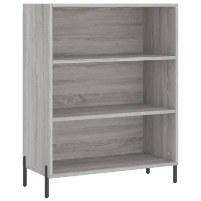 vidaXL Omarica s policami siva sonoma 69,5x32,5x90 cm inženirski les