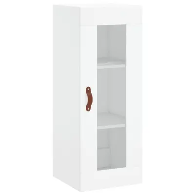 vidaXL Stenska omarica bela 34,5x34x90 cm