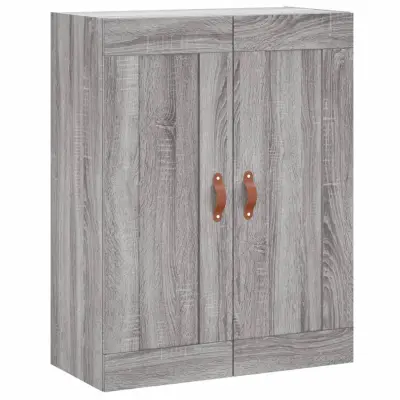 vidaXL Stenska omarica siva sonoma 69,5x34x90 cm inženirski les