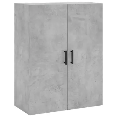 vidaXL Stenska omarica betonsko siva 69,5x34x90 cm