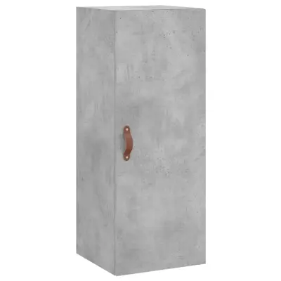 vidaXL Stenska omarica betonsko siva 34,5x34x90 cm