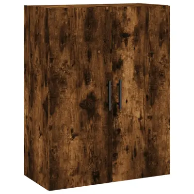 vidaXL Stenska omarica dimljen hrast 69,5x34x90 cm
