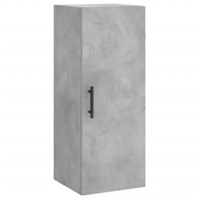 vidaXL Stenska omarica betonsko siva 34,5x34x90 cm
