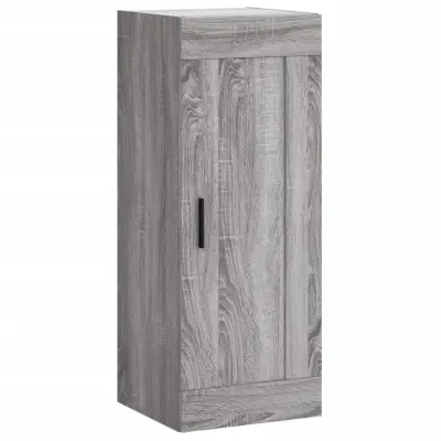 vidaXL Stenska omarica siva sonoma 34,5x34x90 cm inženirski les