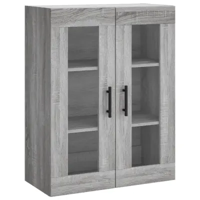 vidaXL Stenska omarica siva sonoma 69,5x34x90 cm