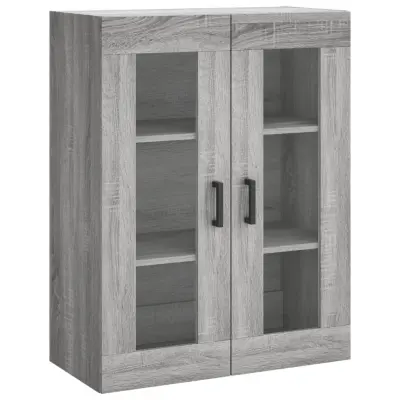 vidaXL Stenska omarica siva sonoma 69,5x34x90 cm