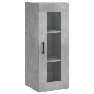 vidaXL Stenska omarica betonsko siva 34,5x34x90 cm