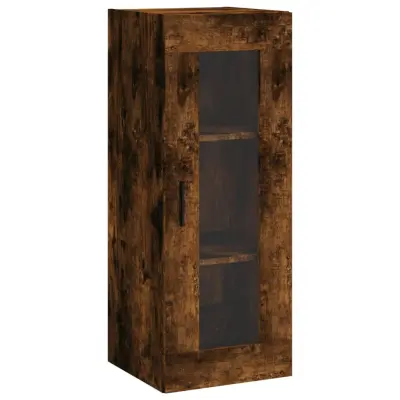 vidaXL Stenska omarica dimljeni hrast 34,5x34x90 cm