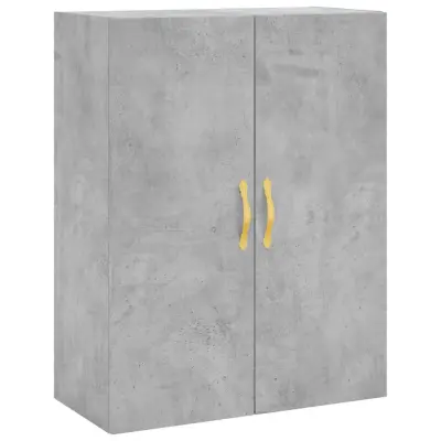 vidaXL Stenska omarica betonsko siva 69,5x34x90 cm